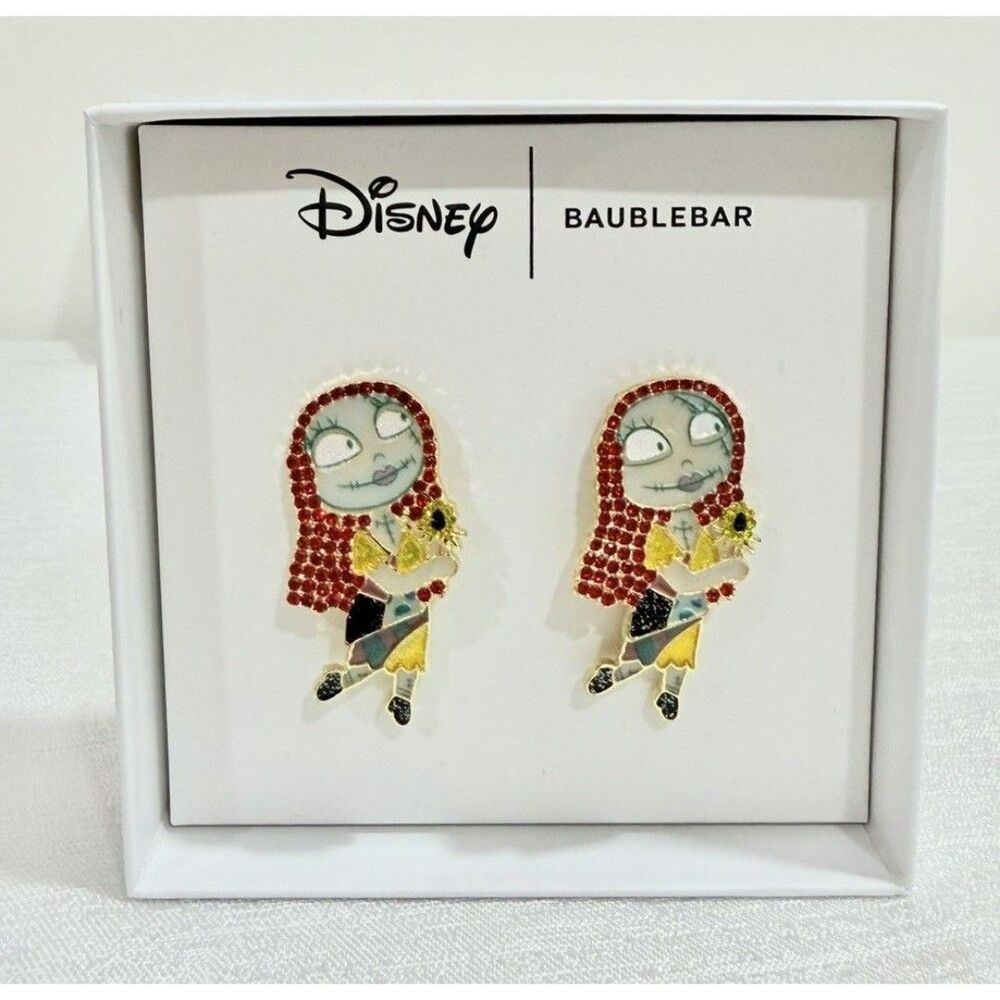 Disney BaubleBar Sally Nightmare Before Christmas Stud Earrings NWT